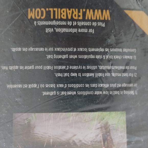 Frabill Minnow Seine Nets 1/4in. Size Mesh 4 x 12ft. 2154 New/Sealed Black Color - Picture 5 of 5